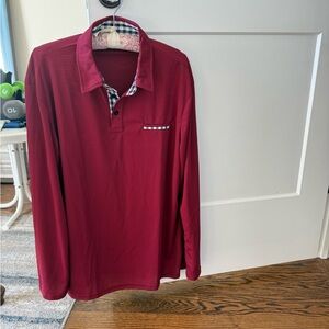 Classic Burgundy Men's Polo Shirt